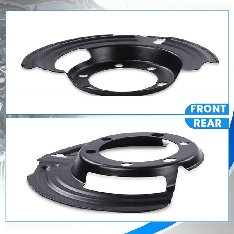 TOM Front Left & Right Brake Dust Shield Set Compatible with Jeep Wrangler 1987-1995 1997-2006 Cherokee 1984-2001 Grand Cherokee 1993-1998 - Image 5